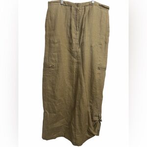 Elegant Vintage Tan Maxi Skirt